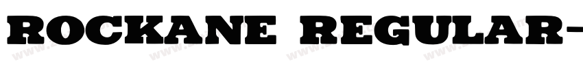 Rockane regular字体转换